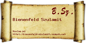 Bienenfeld Szulamit névjegykártya